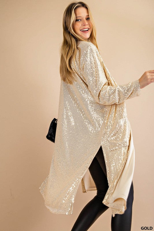 Gold Sequin Duster