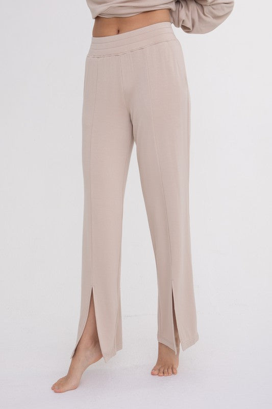 Bottom Slit Pants ( pair with matching crewneck)