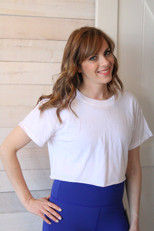 Essential Boxy Cropped Tee - 2 colors